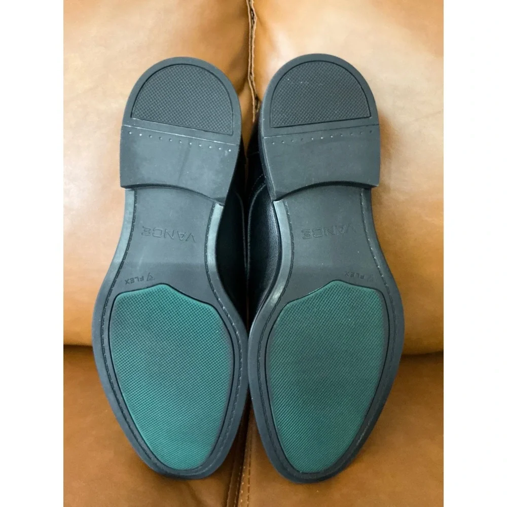 Vance Co Emilio Loafers Mens Size 10 Black Slip On Dress Shoes